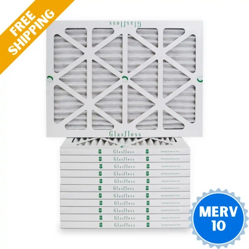 15x20x1 Air Filter Glasfloss ZL Series MERV 10 - Box Of 12 -Air Hvac Refrigeration Sale Shop