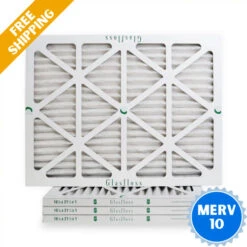 16-3/8x21-1/2x1 MERV 10 Glasfloss Pleated Air Filter - Box Of 4 - Made In USA
