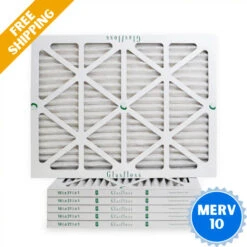 16-3/8x21-1/2x1 MERV 10 Glasfloss Pleated Air Filter - Box Of 6 - Made In USA