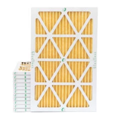 16x24x1 MERV 11 ( FPR 8-9 ) Pleated Air Filters For HVAC Systems By Glasfloss. Case Of 12