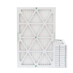 10x20x1 MERV 10 ( FPR 6-7 ) Pleated Air Filters For HVAC Systems By Glasfloss. Case Of 12