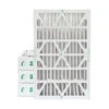 16x25x4 MERV 10 ( FPR 6-7 ) Pleated 4" Inch Air Filters For HVAC Systems By Glasfloss. 4 Pack. Exact Size: 15-1/2 X 24-1/2 X 3-3/4