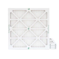 20x20x1 MERV 10 ( FPR 6-7 ) Pleated Air Filters For HVAC Systems By Glasfloss. Box Of 4