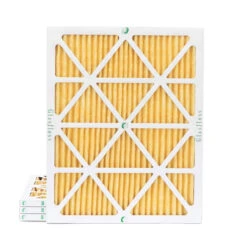 20x25x1 MERV 11 ( FPR 8-9 ) Pleated Air Filters For HVAC Systems By Glasfloss. Box Of 4