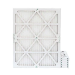 20x25x1 MERV 10 ( FPR 6-7 ) Pleated Air Filters For HVAC Systems By Glasfloss. 6 Pack