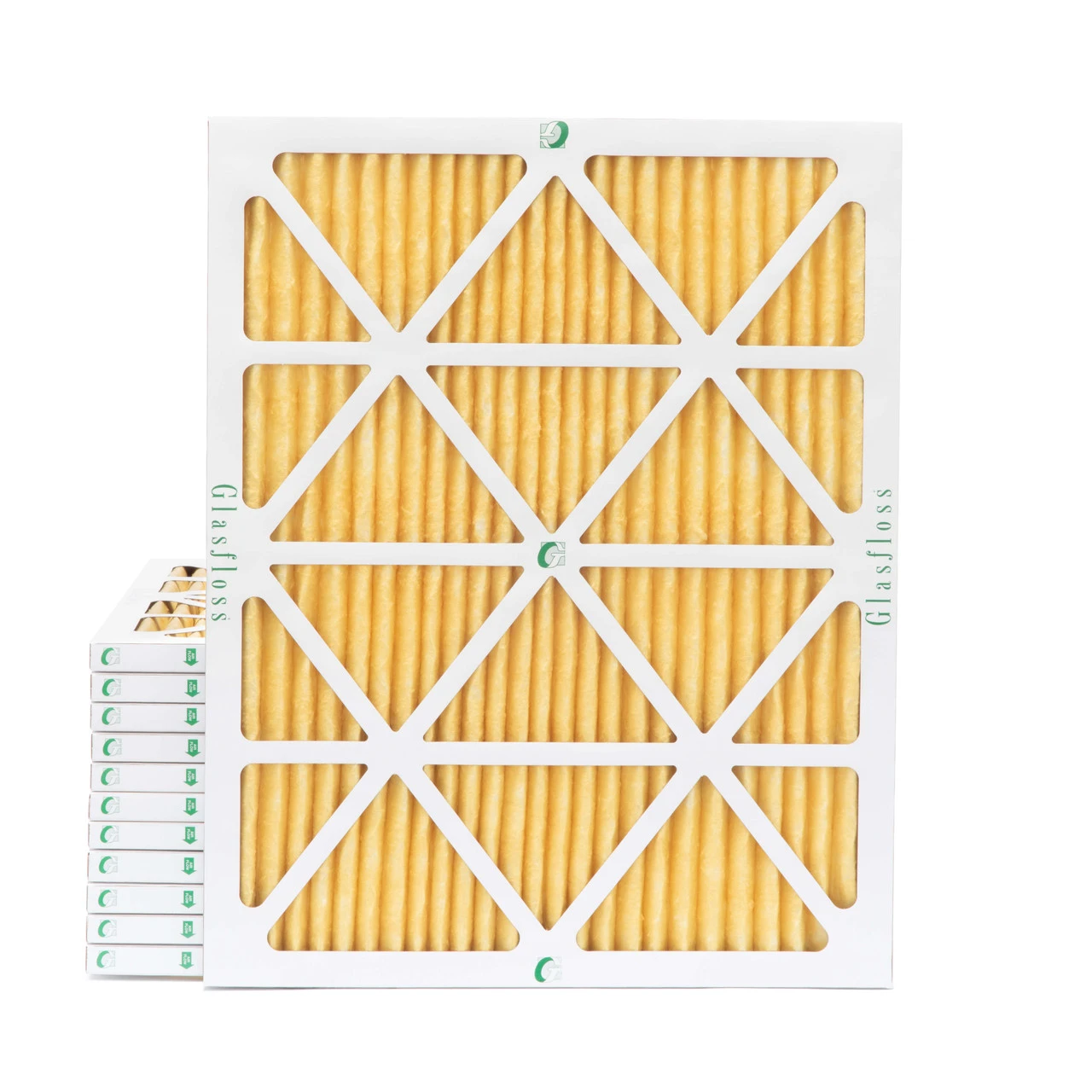 20x25x1 MERV 11 ( FPR 8-9 ) Pleated Air Filters for HVAC Systems by Glasfloss. Case of 12 20x25x1 MERV 11 ( FPR 8-9 ) Pleated Air Filters For HVAC Systems By Glasfloss. Case Of 12 -Air Hvac Refrigeration Sale Shop 20x25x1 case