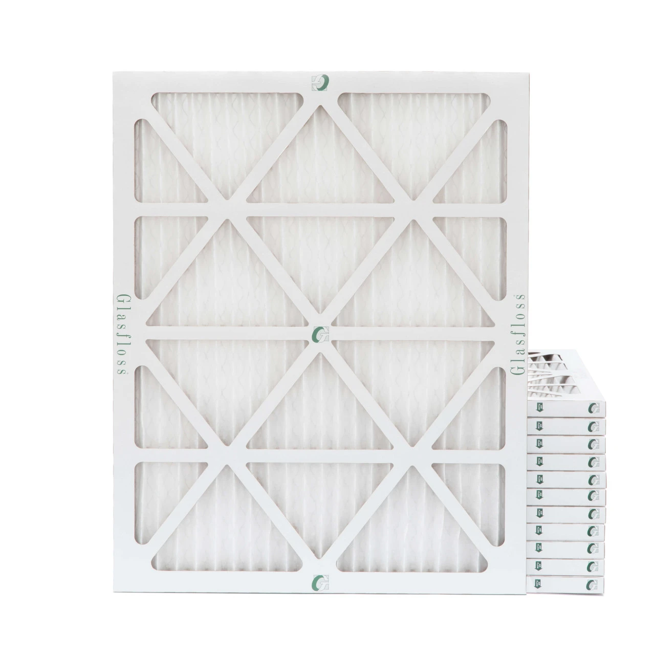 18x25x1 MERV 10 ( FPR 6-7 ) Pleated Air Filters For HVAC Systems By Glasfloss. Case Of 12 -Air Hvac Refrigeration Sale Shop 20x25x1
