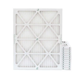 20x22x1 MERV 13 ( FPR 10 ) Pleated Air Filters For HVAC Systems By Glasfloss. Case Of 12