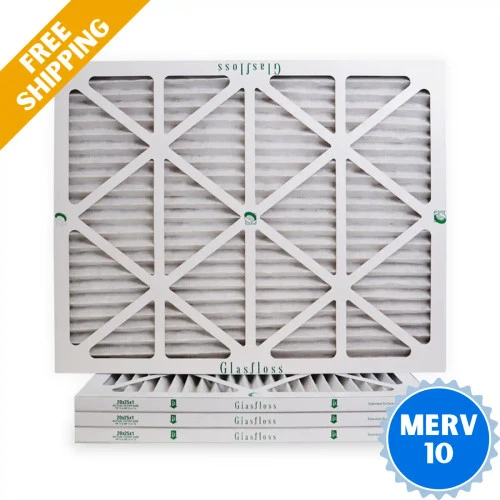 20x25x1 Air Filter Glasfloss ZL Series MERV 10 - Box Of 4 -Air Hvac Refrigeration Sale Shop