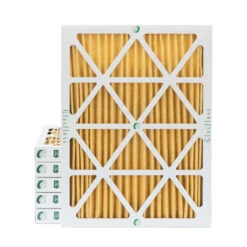 20x25x2 MERV 11 ( FPR 8-9 ) Pleated 2" Inch Air Filters For HVAC Systems By Glasfloss. 6 Pack