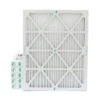 20x25x2 MERV 10 ( FPR 6-7 ) Pleated 2" Inch Air Filters For HVAC Systems By Glasfloss. 6 Pack