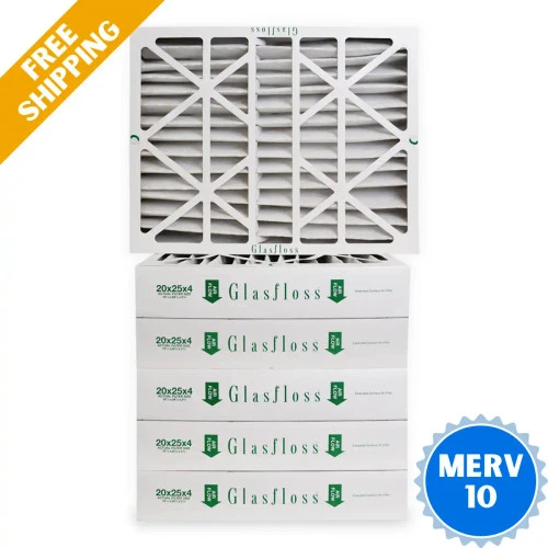 20x25x4 Air Filter Glasfloss ZL Series MERV 10 - Box of 6 20x25x4 Air Filter Glasfloss ZL Series MERV 10 - Box Of 6 -Air Hvac Refrigeration Sale Shop
