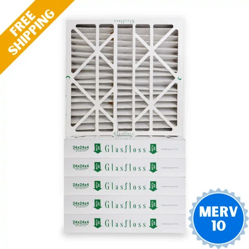 24x24x4 Air Filter Glasfloss ZL Series MERV 10 - Box Of 6 -Air Hvac Refrigeration Sale Shop