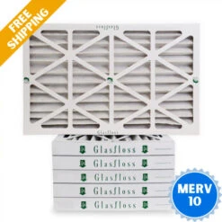 20x25x2 Air Filter Glasfloss ZL Series MERV 10 - Box Of 6