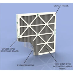 16x20x2 Air Filter With Odor Reduction MERV 10 - Glasfloss (Box Of 12) 3 16x20x2 Air Filter With Odor Reduction MERV 10 - Glasfloss (Box Of 12) -Air Hvac Refrigeration Sale Shop carbotron odor control air filter cutaway 03585.1412279193